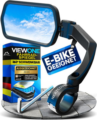 NEXTCOVER  Fahrradspiegel Für Lenker [Links]   E-Bike & Pedelec Geeignet I Provi