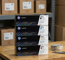 HP 201A Toner 4-Pack CF400A Black Cyan Magenta Yellow For M252dw M277dw M277n