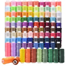 100 Color All Purpose Sewing Thread Polyester 250 Yards Per Spools for Hand S