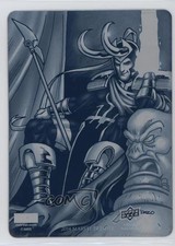2014 Upper Deck Marvel Premier Printing Plate Cyan Front 1/1 Loki #CN-34 i1f