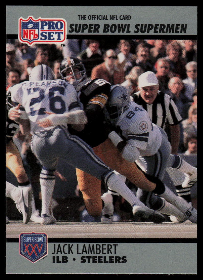 1990-91 Pro Set Super Bowl XXV Silver Anniversary #90 Jack Lambert Steelers