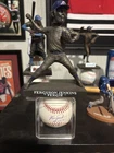 Fergie Jenkins Signed BASEBALL W/ HOF Inscription & WRIGLEY FIELD REPLICA STATUE