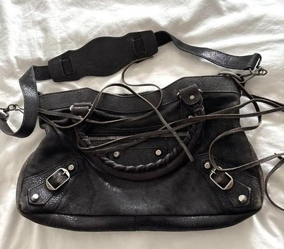 BALENCIAGA 2WAY THE FIRST BLACK HAND BAG BALENCIAGA The First City