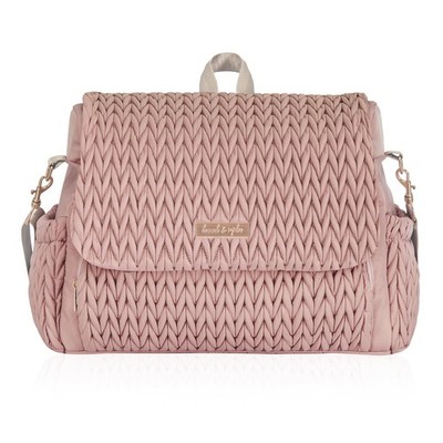 Convertible Baby Diaper Backpack in Pink Polyester - Classic Style