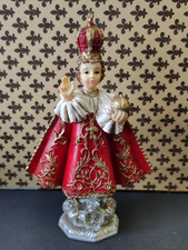 Gesù Bambino Di Praga Statuina Statuetta 13 Vintage *SB