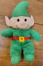 Christmas Musical Santa's Green Elf 9” Plush Squeeze It Sings “Green Elf Shoes
