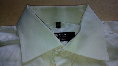 ETERNA Blackline Excellent Hemd 39 Beige Unifarben Sehr gut #TA7058