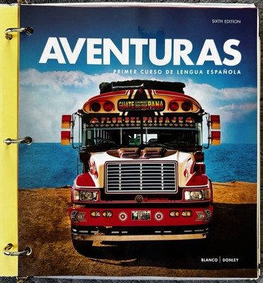 Aventuras 6th Edition Spanish Textbook - No Code