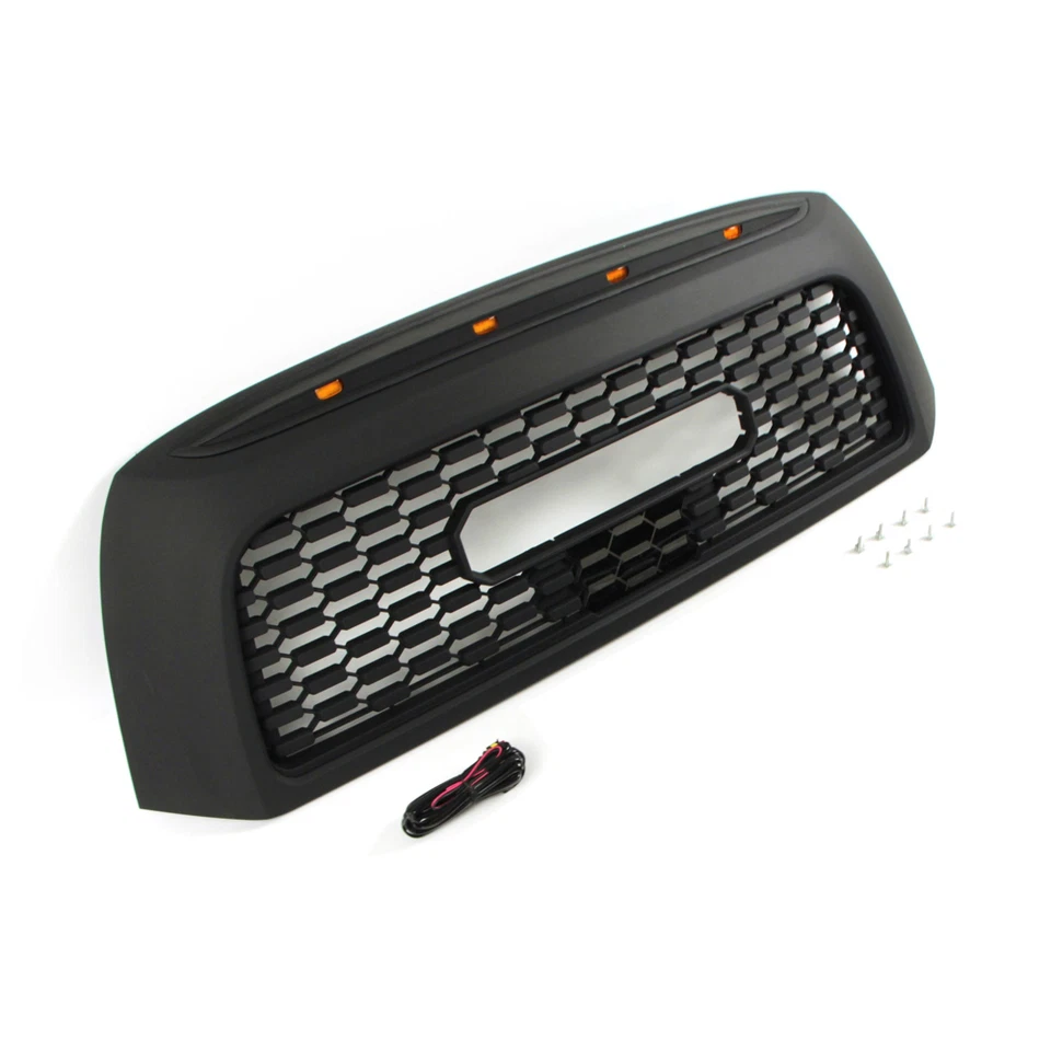 Parrilla delantera con luces LED y letras estilo TRD para Toyota Tundra TRD 2007-2013 Foto 4 de 4