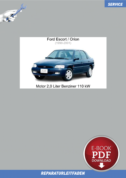 PDF Ford Escort/Orion (90-01) Reparaturleitfaden Motor 2,0 L Benziner 110 Kw-image