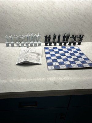 Harry Potter Wizard Chess Set by The Noble Collection Complete - No Box