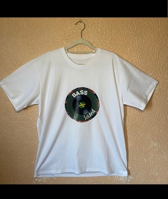 Weißes T-Shirt Bass Sound Reggae Music Roots Rock and DuB Jamaika 