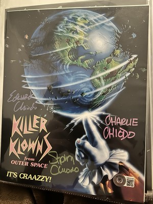 Killer Klowns From Outer Space Signed 10x8 Autograph Photo  JSA COA