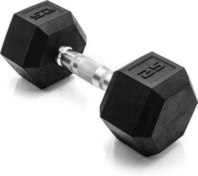 CAP Barbell Coated Hex Dumbbell Weight - Single | 10-120 Lbs | Multiple Options