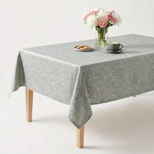 Sage Jacquard Wedding Tablecloth Mobile Polyester Dining Cover Custom