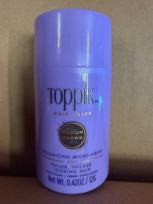 Toppik Hair Filler Volumizing Micro-Fibers - Medium Brown 0.42oz - Imperfect Con