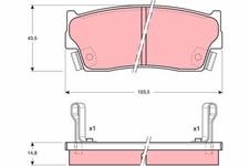 Fits TRW GDB885 BRAKE PAD SET, DISC BRAKE  ?UK Stock?