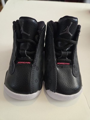 Nike Air Jordan XIII Retro Sneaker black size 4 C hyper Pink Toddler 684802-009