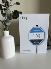 Ring Doorbell Security Ultra Reflective Yard Sign Satin Finish Video Monitoring