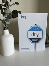 Ring Doorbell Security Ultra Reflective Yard Sign Satin Finish Video Monitoring