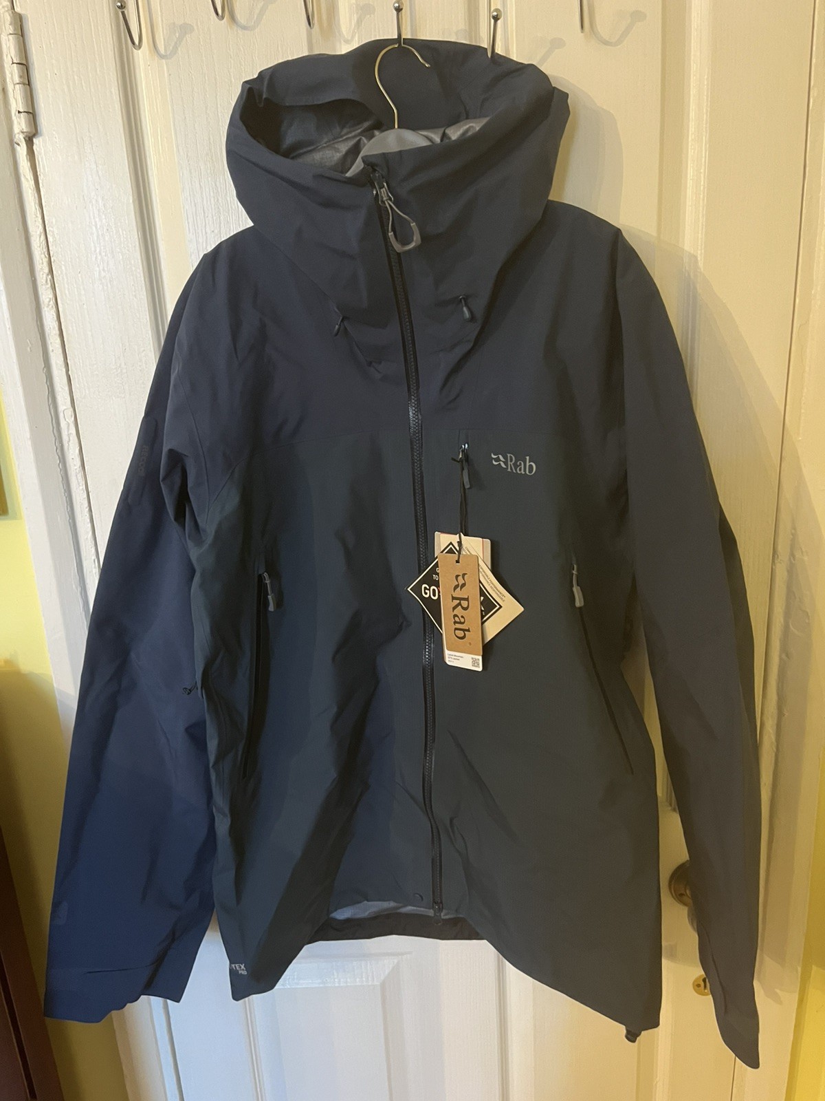 Chaqueta Rab Latok Mountain GTX Gore-Tex Pro Tempest Azul Grande Nueva