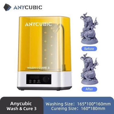 Specialized Processing, Curing and Cleaning for Light-curing 3d Printers in One