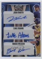 2023 Leaf Metal Triple Blue Prismatic 1/9 Josh Knoth Luke Adams #TA-8 Auto lz7