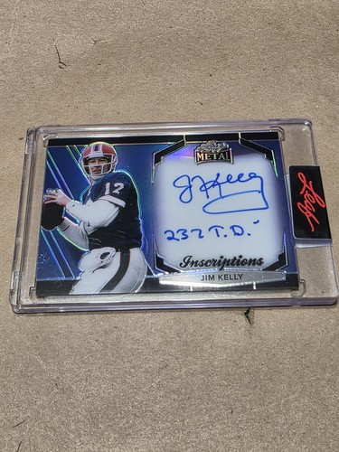 2025 Leaf Sports Heroes Jim Kelly “237 TD’s” Inscription Auto Autograph 92/100