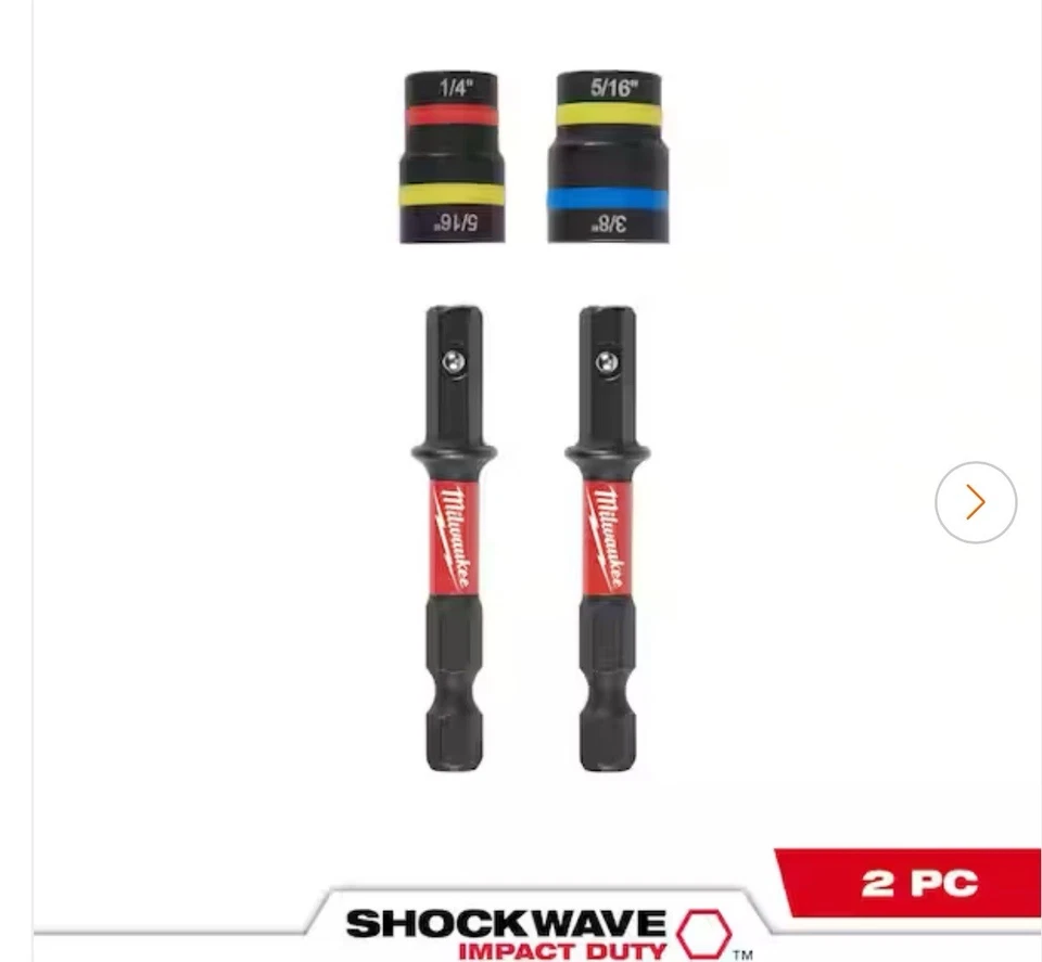 Milwaukee 49-66-4565 SHOCKWAVE Impact-Duty 2-in-1 Nut Driver Set (4-pieces) - Image 3 of 4