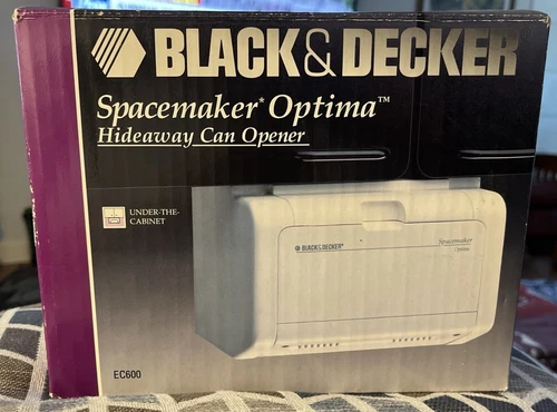 Black & Decker Spacemaker Optima Hideaway Can Opener EC600 - New Sealed