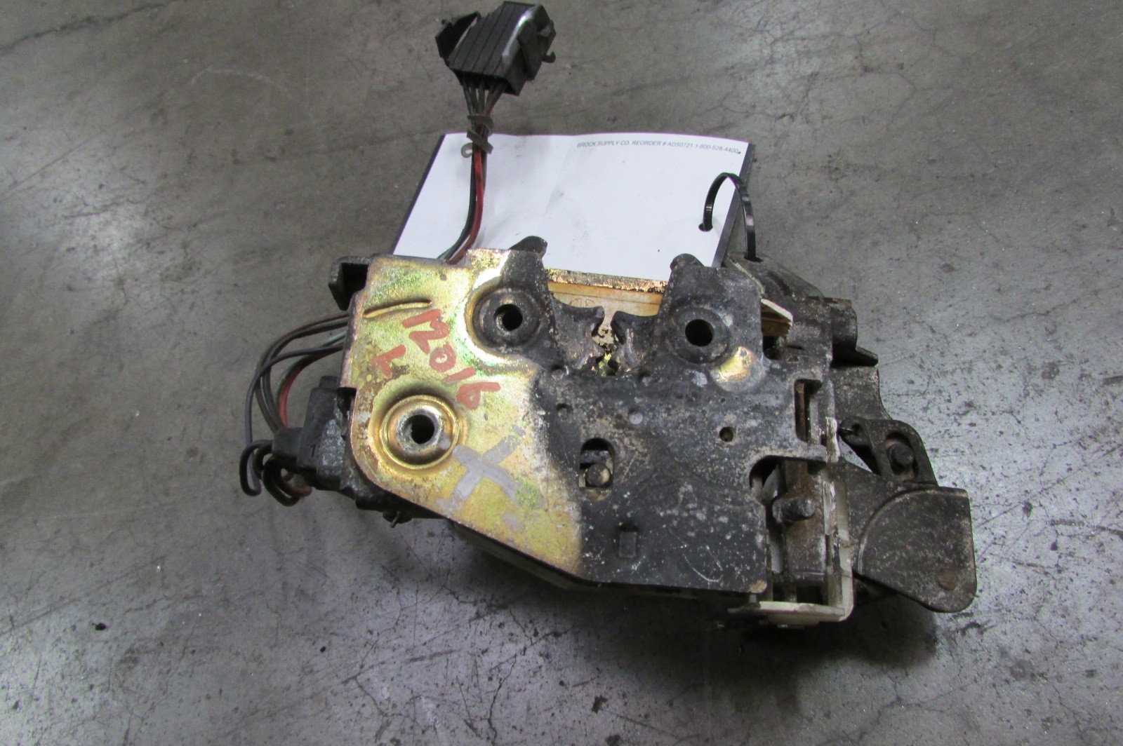 Ferrari 348 Targa LH, Left Door Lock Latch, Burned, P/N 62109400