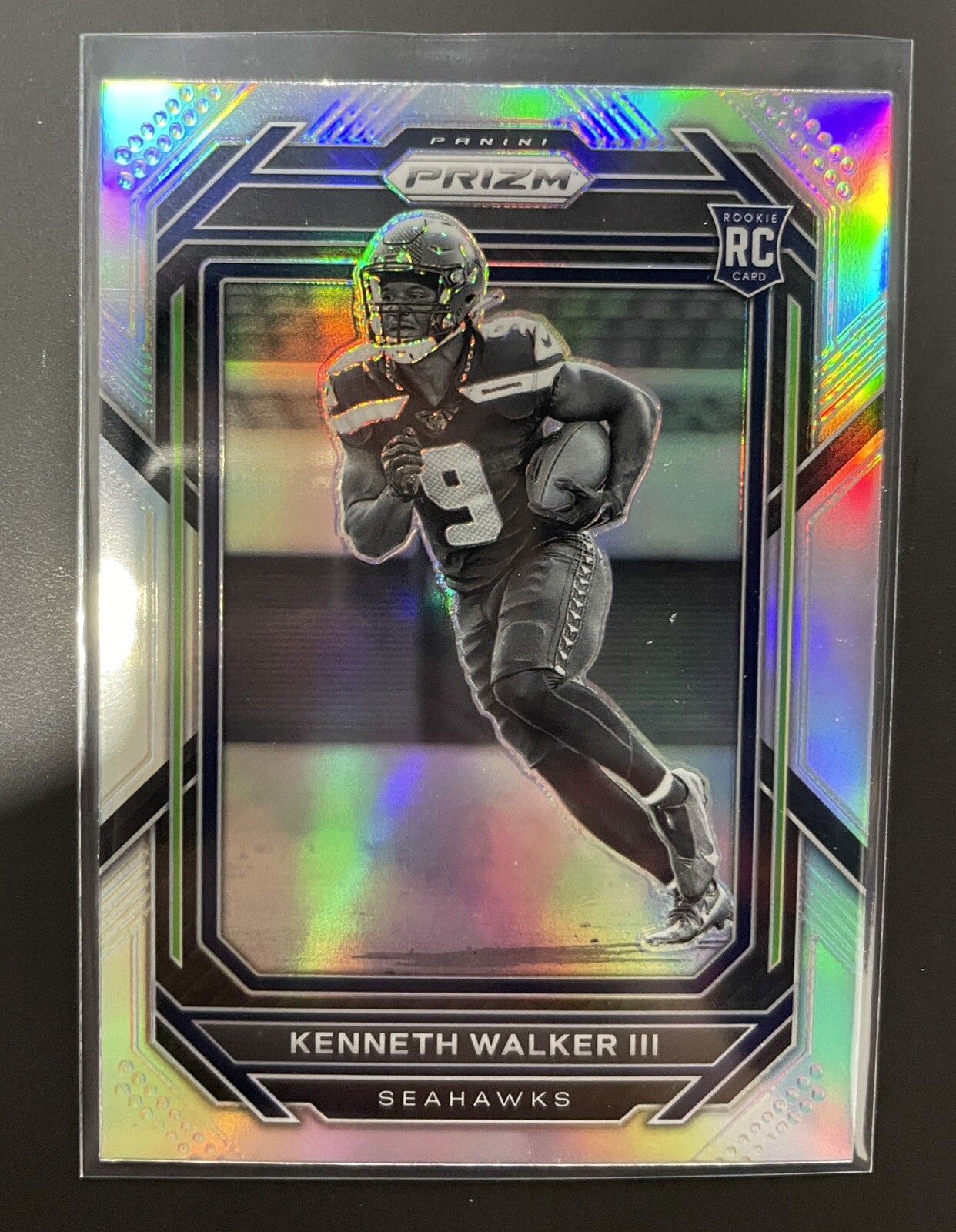 2022 Panini Prizm KENNETH WALKER III Silver Prizm Rookie Variation SSP RC #318