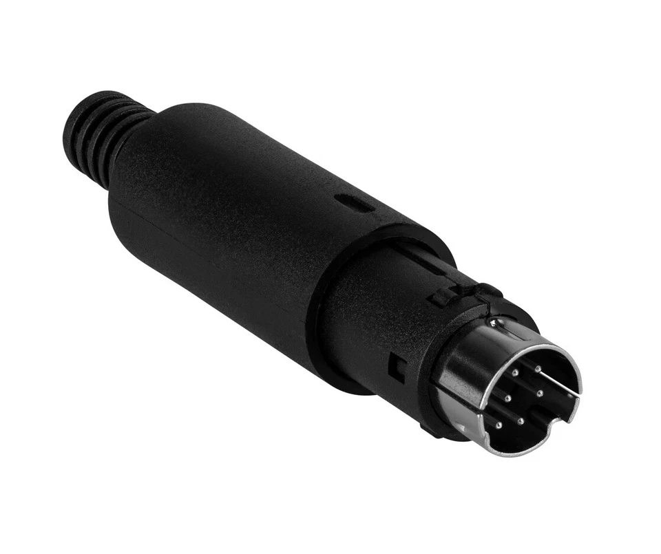 Connecteur Mini din 6 Pôles Volant À Soudure Mâle M PVC 6p Minidin