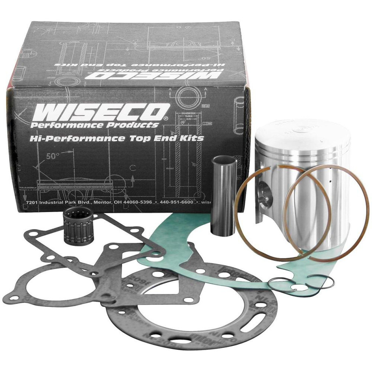 Piston Wiseco Pro-Lite 44,50 mm pour Kawasaki KX 65 kit moteur haute performance