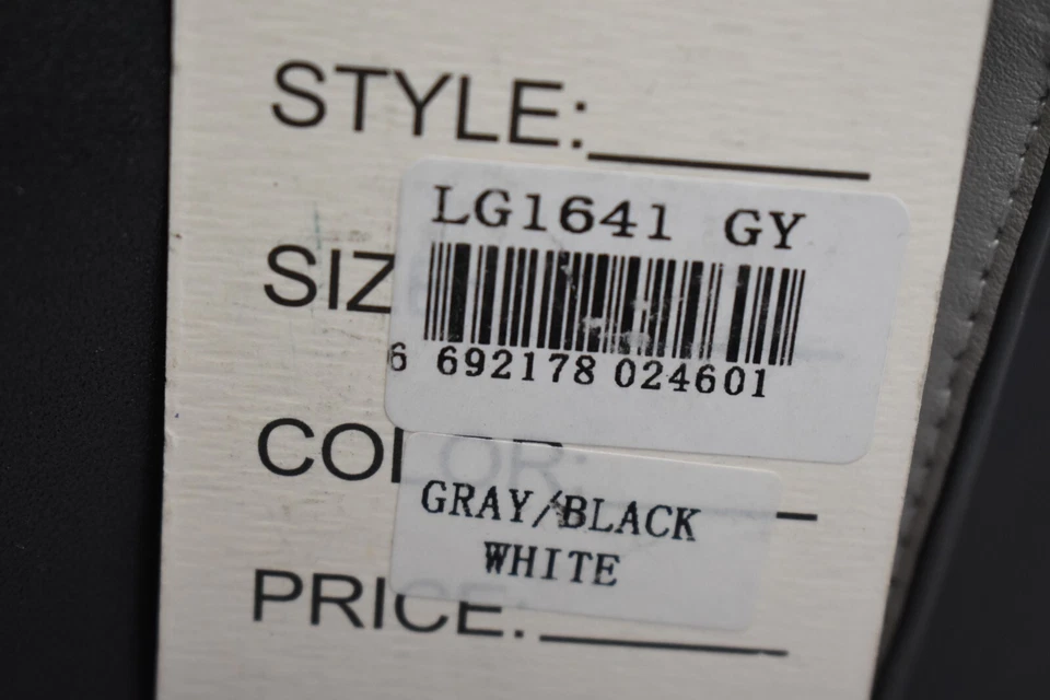 Bolso bandolera Miss Lulu negro gris blanco imitación cuero correa para mujer Foto 4 de 4