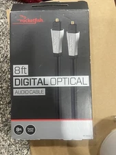 Rocketfish 8' Digital Optical Audio Cable Precise Digital Connection Clear Sound