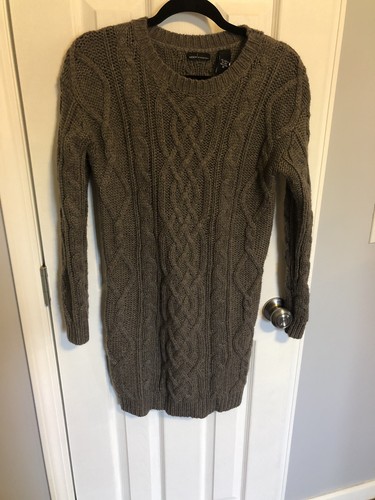 Oversized Sweater Dress Gray Size XS | eBay