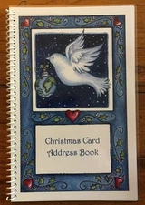 CHRISTMAS CARD ADDRESS BOOK List Keeper Organizer 8 yr Tracker Personalized Free