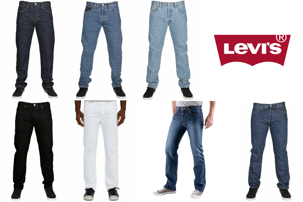 Levis 501 Original Fit Jeans Straight Leg Levi's Men's Button Fly 100%  Cotton | eBay