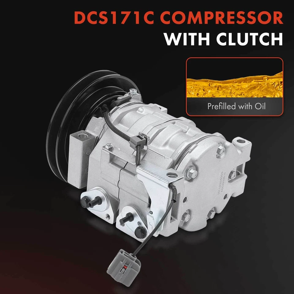 Compresores de aire acondicionado con polea de 1 ranura para Hino 268 338 238 2005-2010 258 2006-2010 Foto 3 de 4