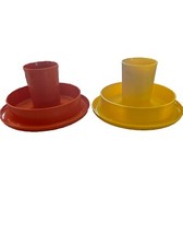 Two Vintage Tupperware Kids Bowls And Cups