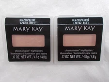 2 Lot New Mary Kay GLAZED Chromafusion Highlighter Full Size 129762 NIB Italy
