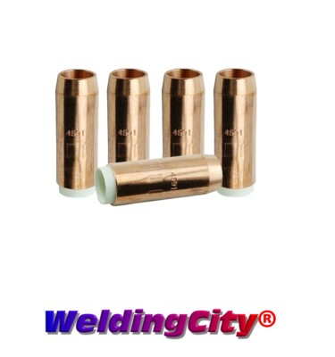 WeldingCity  5-pk Gas Nozzle 4591 (3/4'') for Bernard MIG Welding Gun | US Seller