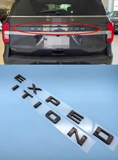 Gloss Black Front Tailgate EXPEDITION Letters Emblem FIT 2022-2024 EXPEDITION