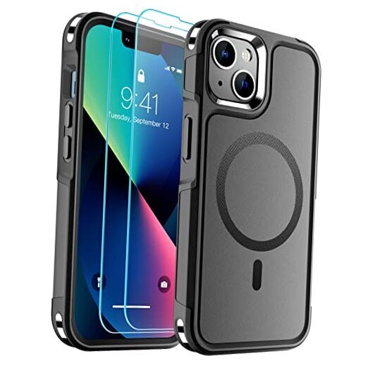 Magnetic for iPhone 13 Case, [Compatible with MagSafe][10 FT Magnetic Black