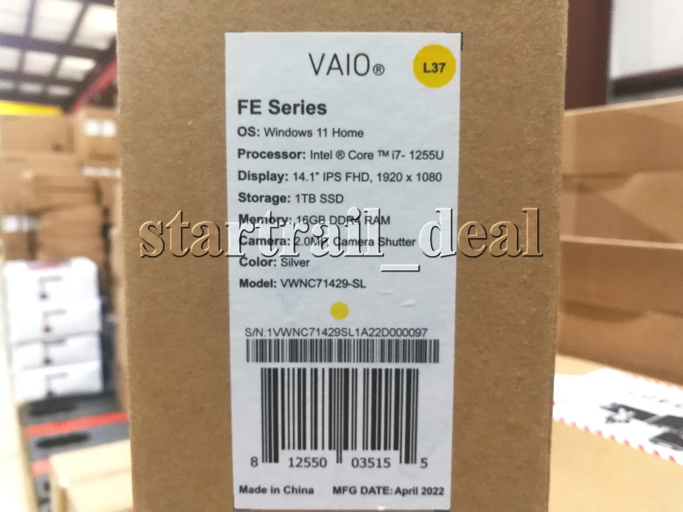 Brand New VAIO Laptop Core i7 10-Core 12th Gen 16GB RAM 1TB SSD 14.1 FHD Silver - Image 2 of 4