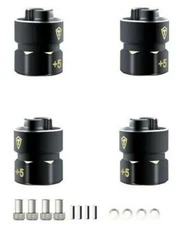 Treal Axial SCX24 Brass +5mm Extended Hex Hubs Wheel Spacer Set