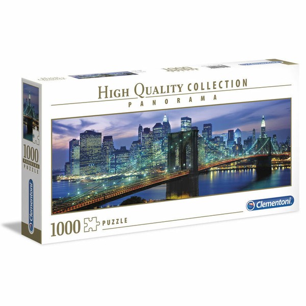 Clementoni Puzzle 1000 Teile New York Brooklyn Bridge Panorama (39434)-image
