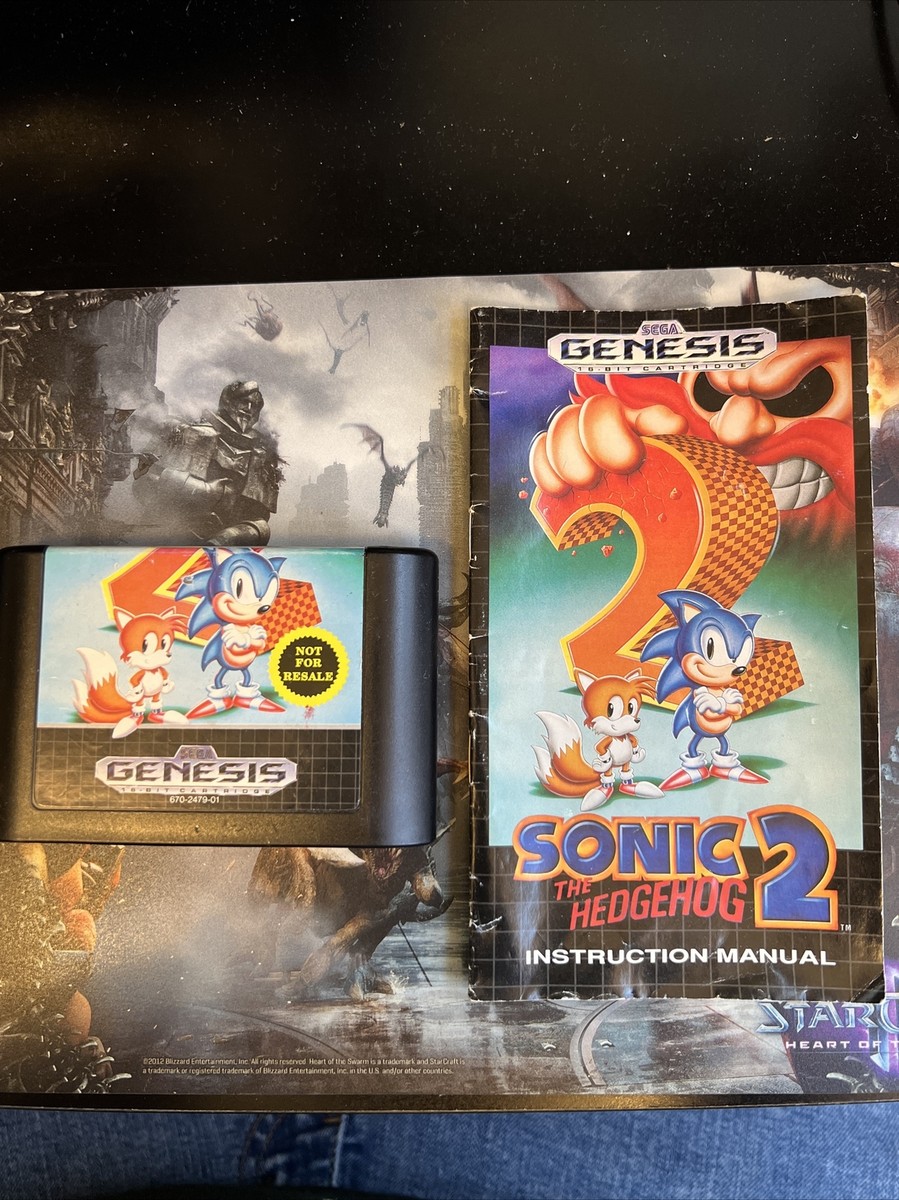 Bit Sonic 2 SEGA Mega Drive 16 Bit + Sonic 2, Controllers En Kabels