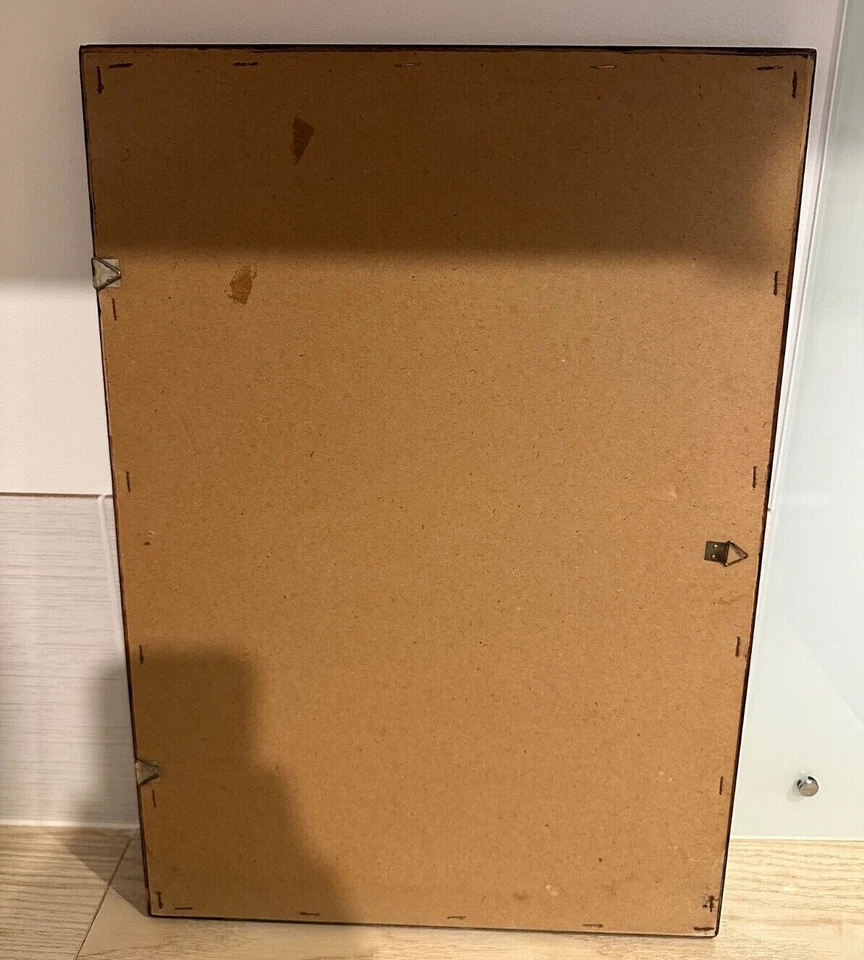 Élégant miroir rectangle noir - avec attaches à l'arrière - Photo 2/2